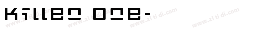 Killen One字体转换